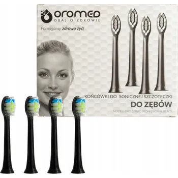 Péče o chrup Náhradní hlavice pro zubní kartáček ORO-SONIC PROFESSIONAL Black