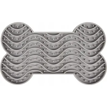 Miska pro psa Silikonová podložka pod misku pro jedno zvíře Flamingo šedá 0 l