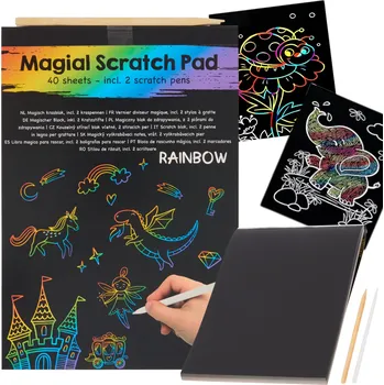 Stírací obrázky A5 Via Chassé Zlaté, 40 listů