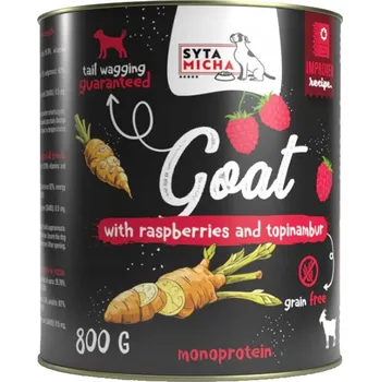 Krmivo pro psa Syta Micha koza s malinami a topinamburem 800g MONO vlhké krmivo pro psy