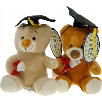 plyšák Plyšová Hračka Medvídek Absolvent, školní, 2 barvy - 12 cm