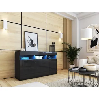 Komoda Komoda Nejlevnějšínábytek.cz ANTOFALLA 140 x 40 x 80 cm černá