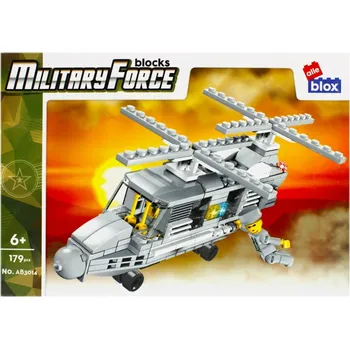 ostatní stavebnice Stavebnice Militaria Helikoptéra 179 dílků Alleblox