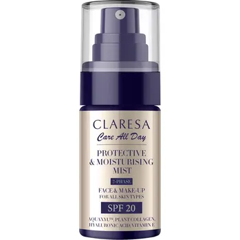 Přípravek na opalování Claresa - Protective & Moisturising Mist With SPF 20 - Ochranný sprej a hydratační mlha s SPF 20 - 50 ml