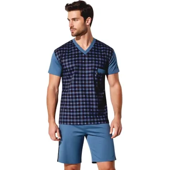 Pánské pyžamo Pánské Pyžamo Krátké FOLTÝN PK 335 Velikost: 5XL