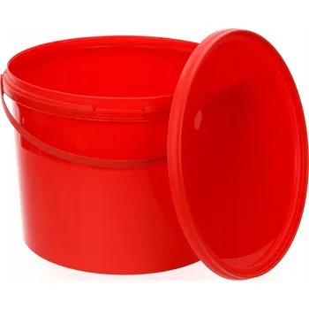 Dóza na potraviny Kbelík BenBow s víkem 20x10l červený