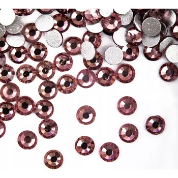 Přípravek na nehty 1440 x Zirkony na nehty Skleněné Křišťály Malé Diamanty SS10 Light Ametyst