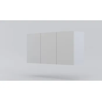Komoda Moderní závěsná komoda Bílá, minimalistický design – 3 Dvířka