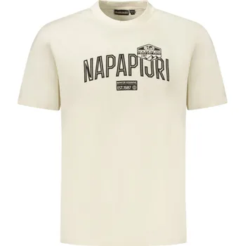 Pánské tričko Napapijri NP0A88UASFUNESS Pánské tričko béžové 3XL