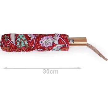 Dámský skládací vystřelovací deštník Varianta: 1 červená, Balení: 1 ks