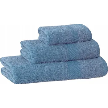 OSUŠKA S PÁSKEM BAVLNA 100% MĚKKÁ SAVÁ 30X50 MODRÁ