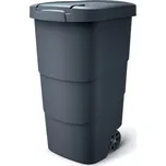 Zahradní nádoba s odolnými kolečky, 110 l, antracit