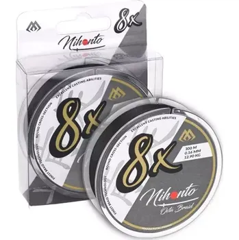 MIKADO - Šňůra Nihonto Octa Braid Black 300 m 0,10 mm 7,75 kg