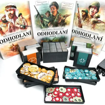 Příslušenství k deskovým hrám inserty Herman Custom 3D insert Odhodlaní: Normandie, Severní Afrika a Posily