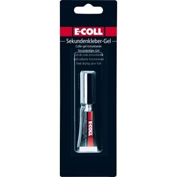 Průmyslové lepidlo E-COLL Gelové sekundové lepidlo 20 g