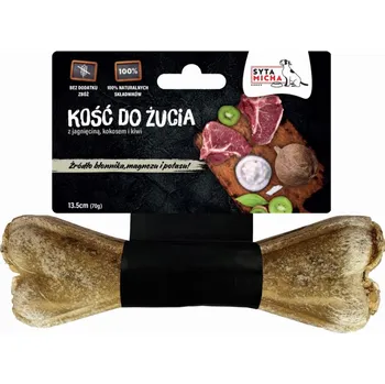 Pamlsek pro psa Syta micha kost s jehněčím, kokosem a kiwi 13,5 cm žvýkací psí pamlsek