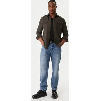 Pánská košile G-Star Raw Košile Marine D24963-D454 Šedá Slim Fit XL