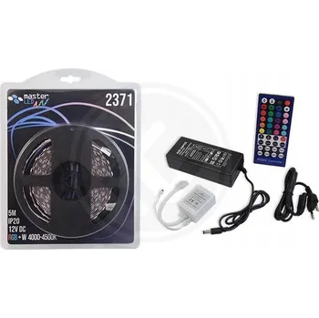 LED osvětlení SADA LED RGBW pásek napájecí zdroj dálkový ovladač ovladač 5m