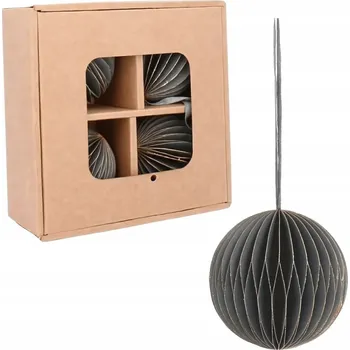 Vánoční dekorace Ozdobné vánoční koule ve tvaru Vánoční Baňky 7 cm 4 ks