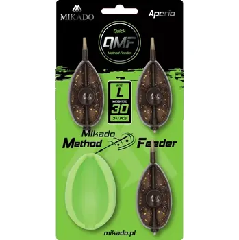 MIKADO - Sada Krmítek Quick Method Feeder Aperio vel. L 20 g 3 ks