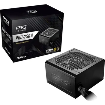 Počítačový zdroj ASROCK zdroj PRO-750G,750W, 80Plus Gold, 120 mm, ATX 3.1