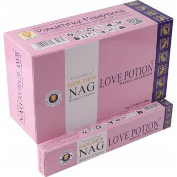 Čajovna TYČINKOVÉ VONNÉ TYČINKY MASALA GOLDEN NAG LOVE POTION 15g VŮNĚ BOHATSTVÍ PŘÍRODY