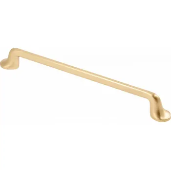 Nábytkové kování Nábytková úchytka GTV klasická zlatá, rozteč 16,10 cm, šroub 12,80 mm
