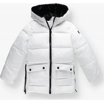 Chlapecká bunda BÍLÁ PROŠÍVANÁ BUNDA O3A1407AE-WHITE