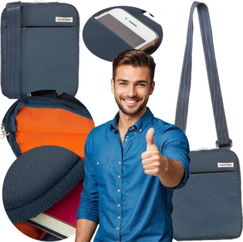 Tmavě modrá taška přes rameno, poštovní taška s jednou komorou a 2 kapsami COOLPACK