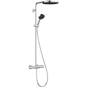 Sprchový set Hansgrohe Sprchový set s termostatem, průměr 26 cm, 3 proudy, EcoSmart, chrom - 24237000
