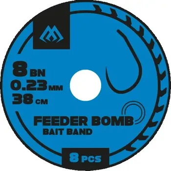 MIKADO - Pezon Hotový Návazec Feeder Bomb Rig With Bait Band 38 cm 0,18 mm vel. 12