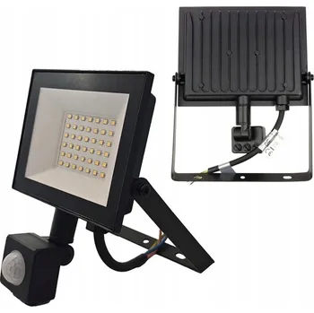 LED Reflektor s PIR Čidlem Pohybu NL3 30W Studená Bílá 6500K 90lm/W IP54