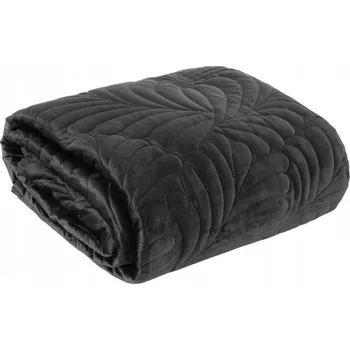 Přehoz na lůžko Přehoz na postel Eurofirany polyester 170 cm x 210 cm černý