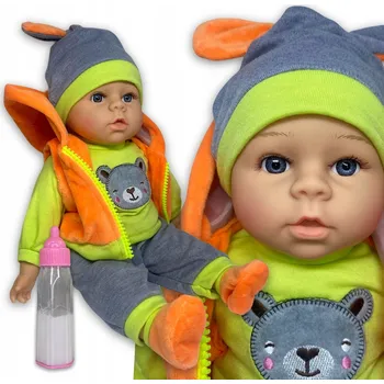 Panenka INTERAKTIVNÍ PANENKA PLYŠOVÝ MAZLÍČEK PŘÍTULNÍČEK MIMINKO ZPÍVAJÍCÍ V POLŠTINĚ