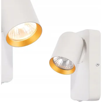 Nástěnné svítidlo Nástěnné svítidlo Andy 1xGU10 Bílá + Zlatá