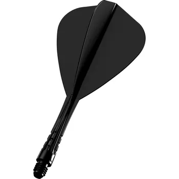 Šipka Mission Force 90 Vortex černé integrované Kite letky a střední násadky na šipky