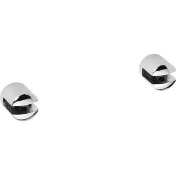 Sapho X-ROUND držáky skleněné poličky 8mm, chrom XR008