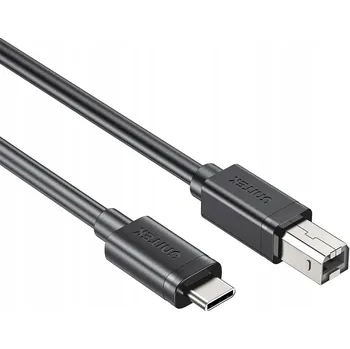Datový kabel Unitek kabel USB-C na USB-B 2.0 pro tiskárnu, černý, 3m