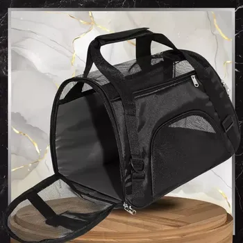 Taška pro psa a kočku Přepravka pro psa nebo kočku BB52 (BAD&BAGS Kvalitní přepravní taška vhodná na psa nebo kočku, rozměr 47 x 27 x 23,5 cm, odvětrávací otvory)