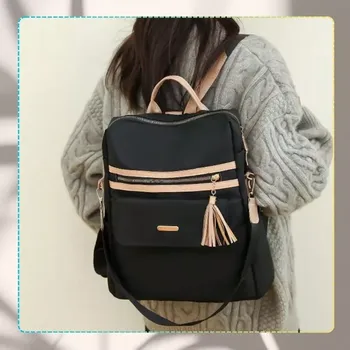 Městský batoh Elegantní dámský batoh RX171 (Elegantní dámský městský batoh 35 x 32 x 14 cm, růžové doplňky, moderní design)