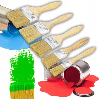 Vrták 5x MALÍŘSKÉ ŠTĚTCE SADA ŠTĚTCŮ PRO STAVEBNÍ PRÁCE ŠTĚTEC 20-65 mm