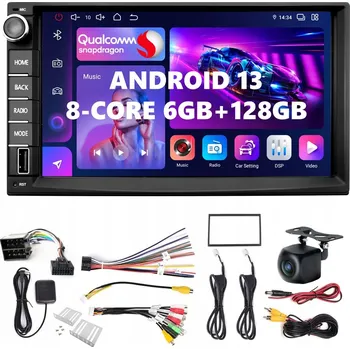 Mobilní telefon ANDROID 13 RÁDIO pro VW POLO 4 IV (2001–2009) s CARPLAY, ANDROID AUTO, SIM LTE, DSP a 6GB/128GB