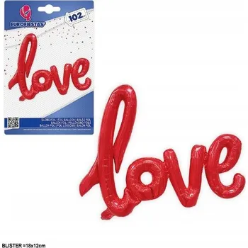 Červený balónek lásky