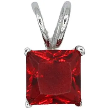 Přívěsek Stříbrný přívěsek s červeným kamenem