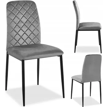 Jídelní židle Židle eHokery šedý velur 1 ks