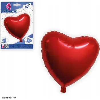 Obraz Balon foliowy Serce 72x73cm Czerwony Velmi Velký