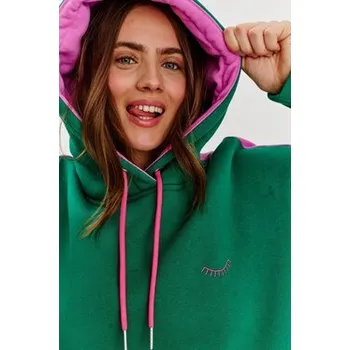 Pánská mikina NAOKO Mikina Candy Forest Zelená Regular Fit XL