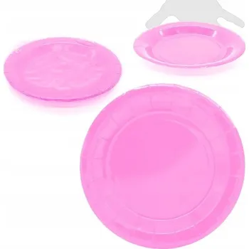 Talíř Růžové papírové talíře 23 cm, 10 kusů