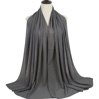 Šála šifónový přehoz přes ramena - šála přes plesové šaty se třpytkami Barva: Tmavě šedá