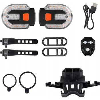 Cyklosvítilna ZADNÍ LED SVĚTLO NA KOLO S BLINKRY OVLÁDANÉ DÁLKOVÝM OVLADAČEM